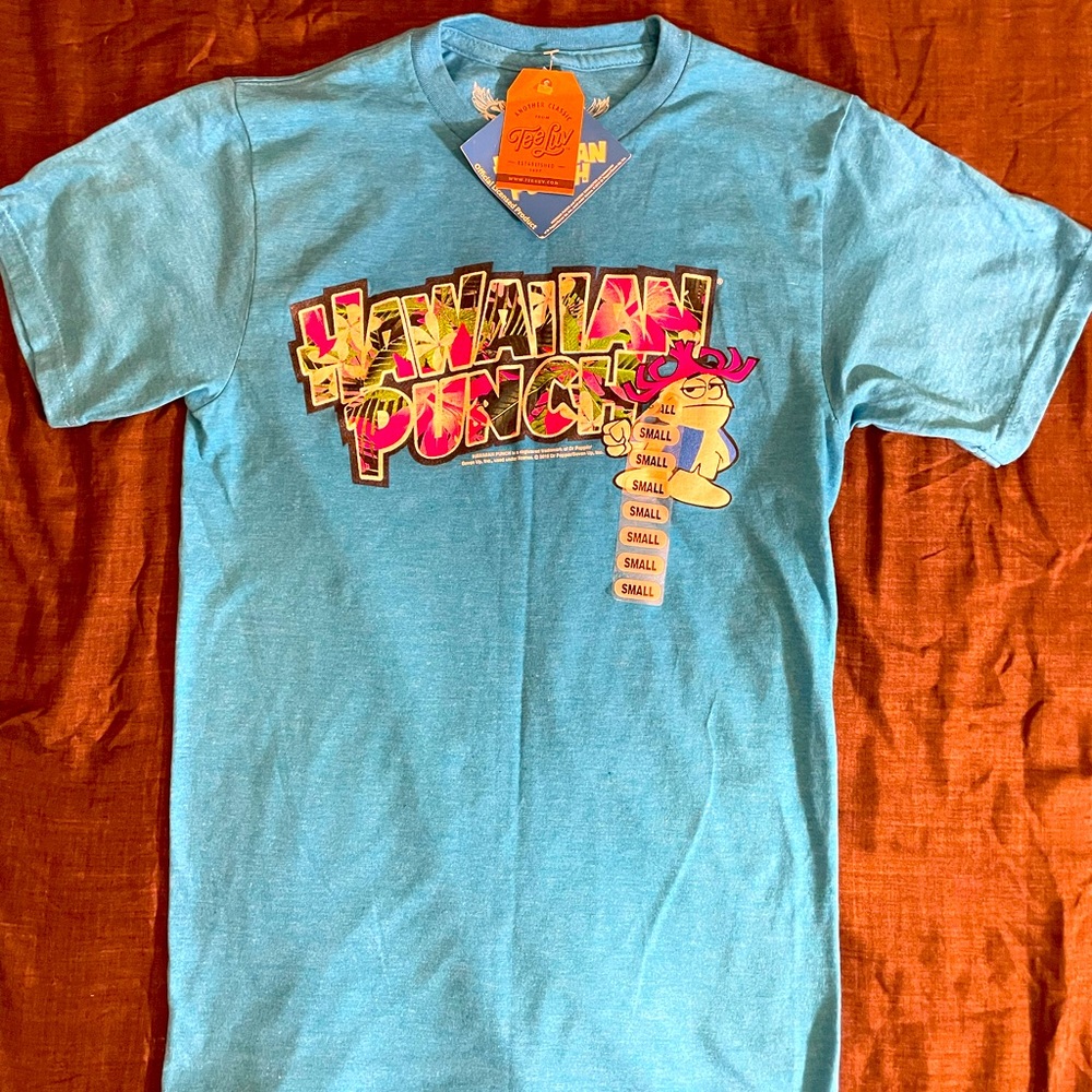 A Hawaiian Punch t-shirt with the Hawaiian Punch logo.
